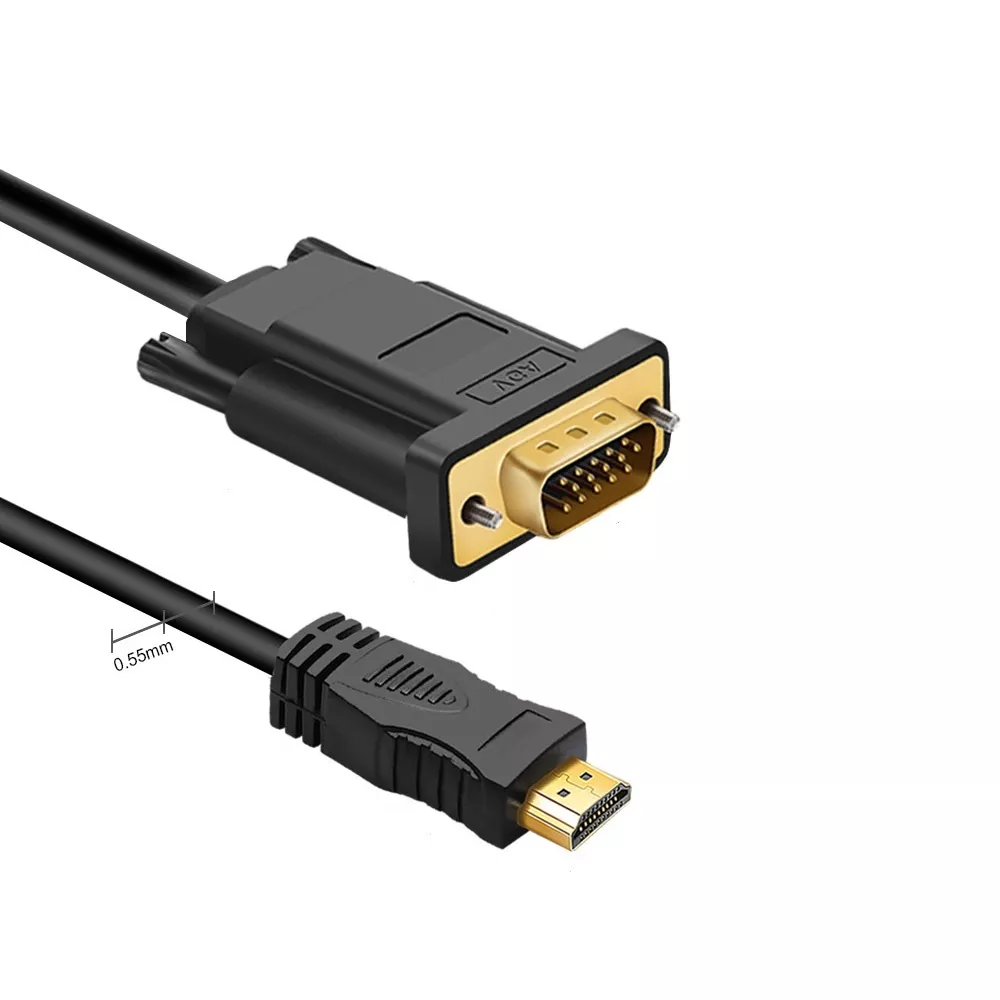 Conectica - Cablu adaptor HDMI-VGA tata-tata fără sunet 1.5m – IoElectronice.ro