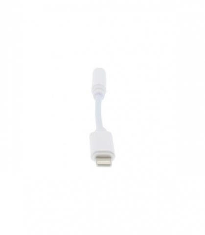 Cablu adaptor Lightning tata - Jack 3.5mm mama, 10cm, pentru iPhone, compatibil audio stereo, Well [3]