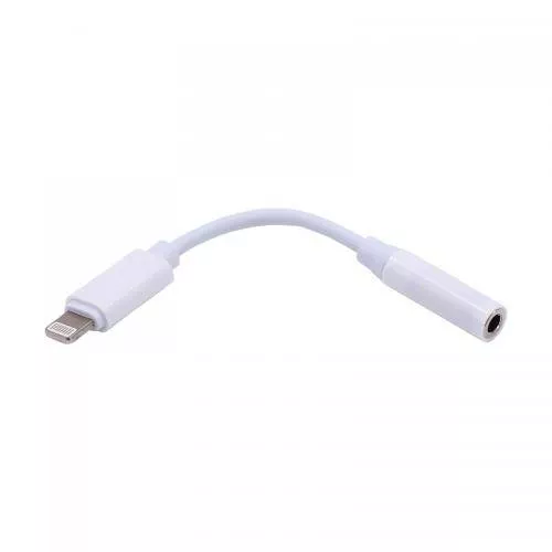 Cabluri telefon-tableta - Cablu adaptor Lightning tata - Jack 3.5mm mama, 10cm, pentru iPhone, compatibil audio stereo, Well