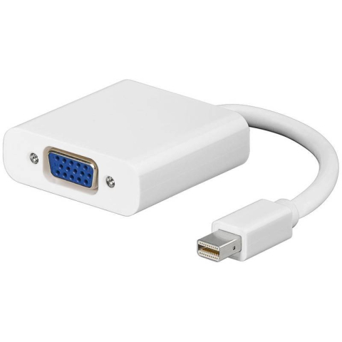 Adaptoare DisplayPort - Cablu adaptor mini DisplayPort tata la VGA mama 15cm alb – IoElectronice.ro