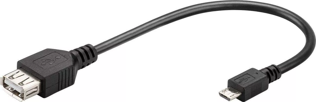 Micro USB - Cablu adaptor OTG micro USB tata - USB mama 20cm Goobay – IoElectronice.ro