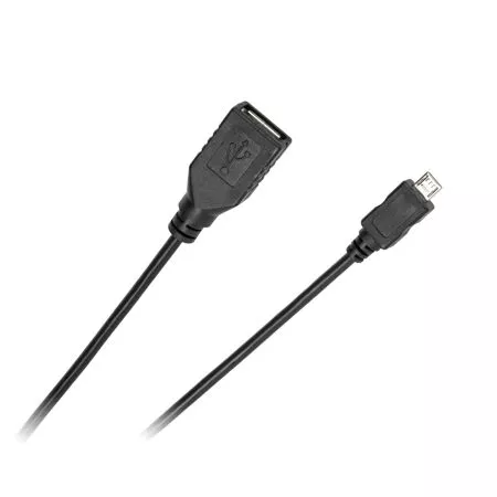Micro USB - Cablu adaptor OTG USB mamă la micro USB tată 0.2m Cabletech – IoElectronice.ro