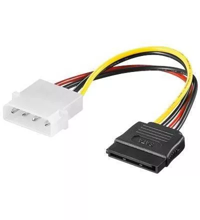 Adaptoare PC - Cablu adaptor SATA la Molex 5.25 4 pini Goobay – IoElectronice.ro