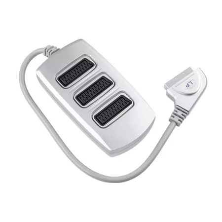 Adaptoare Scart s-video - Cablu adaptor Scart Box cu 3 cai Scart 21 pini mama – IoElectronice.ro