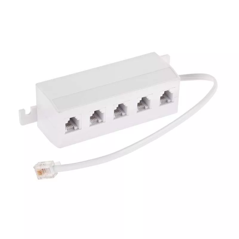 Adaptoare telefon - Cablu adaptor telefonic RJ11 6P4C la 5x6P4C, cablu telefonic Cabletech, conexiune fiabilă pentru telefonie