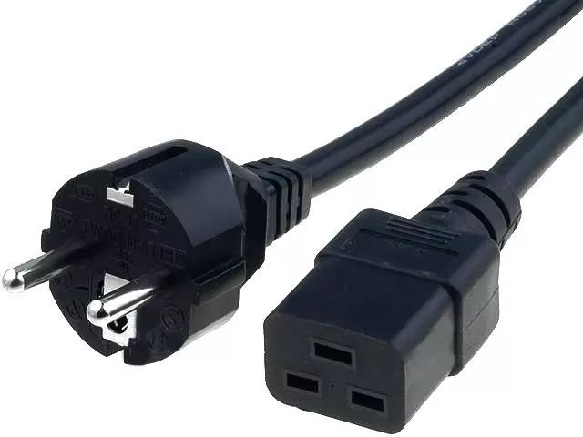 Cabluri - Cablu alimentare 2m SCHUKO tata - C19 mama PC – IoElectronice.ro