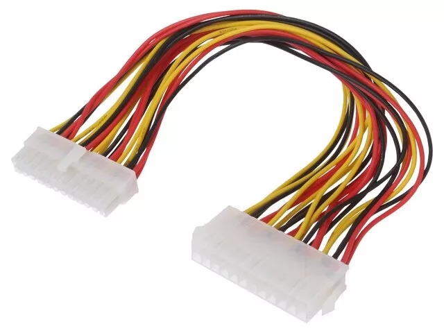 Cabluri PC - Cablu de alimentare ATX 24 pin mama-tata 0.3m AKYGA AK-CA-09, conexiune P24⇔P24, brand OEM