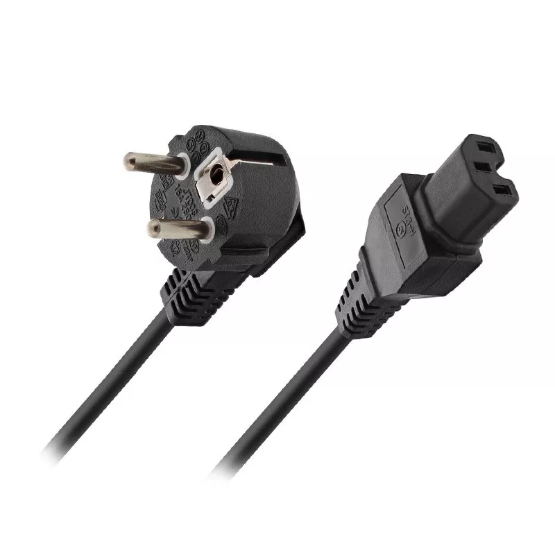 Cabluri - Cablu alimentare C15 temperatură 120°C 3x0.75mm 1.8m LOGILINK CP105 – IoElectronice.ro