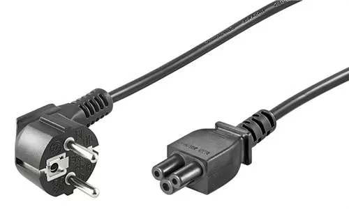 Cabluri alimentare AC-DC - Cablu alimentare laptop 1.8m Schuko 90 grade IEC320-C5 VDE OEM, garanție 24 luni persoane fizice.