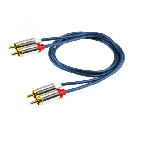 Cabluri RCA - Cablu audio HiFi stereo 2x RCA - 2x RCA 1m dublu ecranat