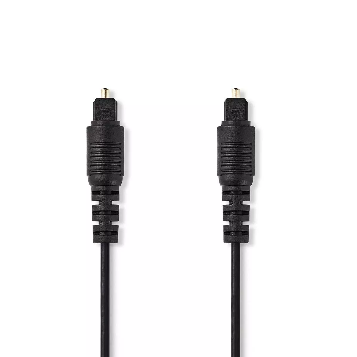 Cabluri Toslink - Cablu Audio Optic 1m Toslink tata - Toslink tata 1m negru Nedis – IoElectronice.ro