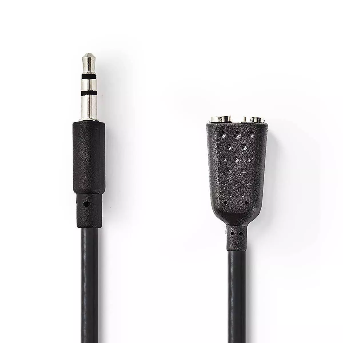 Adaptoare Jack - Cablu Audio Stereo Jack 3.5 mm tata - 2x 3.5 mm mama 0.2m