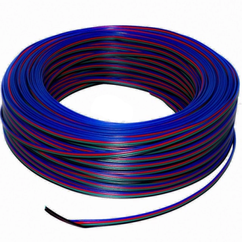 Cablu banda LED RGB 4PIN 1m SM JST Connector cupru OEM pentru iluminat decorativ [1]