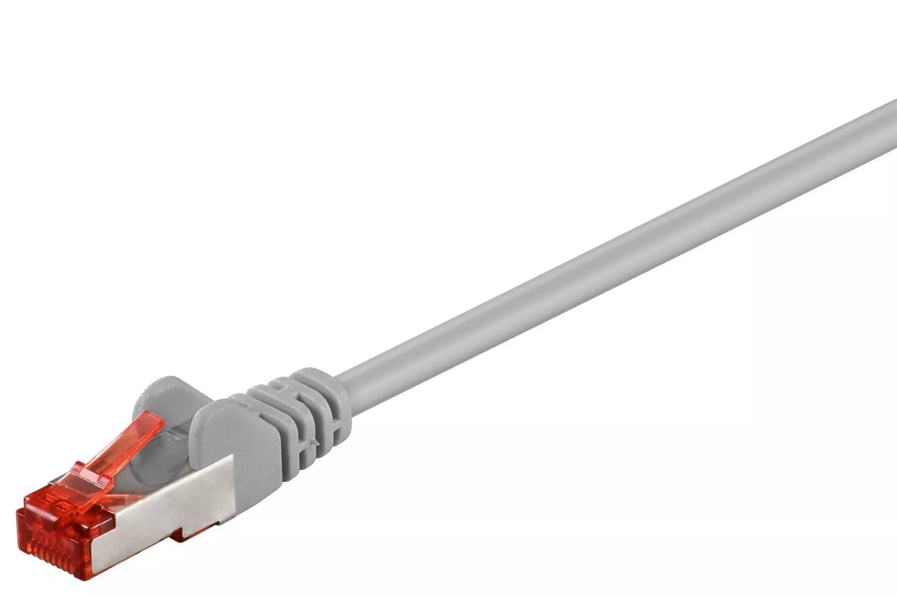 Cabluri retea RJ45 - Cablu CAT6 PiMF SFTP 2m 2x RJ45 cupru ecranat gri Goobay – IoElectronice.ro