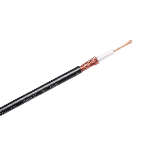 Conectica - Cablu coaxial H155 50 ohm cupru exterior 5.4mm 1m Cabletech