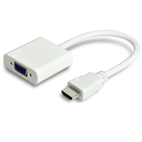 Adaptoare HDMI - Cablu convertor HDMI la VGA mama 1920x1080p alb – IoElectronice.ro