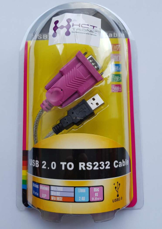 Cabluri serial - Cablu convertor USB la DB9 serial RS232 1.5m OEM, USB 2.0, placat cu nichel, conectori RS232 și USB A tata