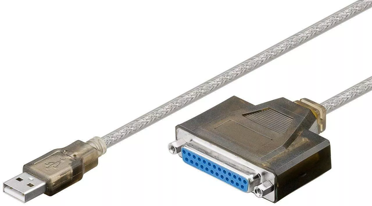 Cabluri serial - Cablu convertor USB la Paralel 25 pini 1.5m USB 2.0