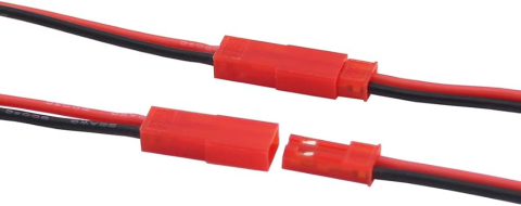 Cablu 2 pini tata/mama mic roșu JST 2B 15cm OEM pentru conexiuni electrice precise [2]