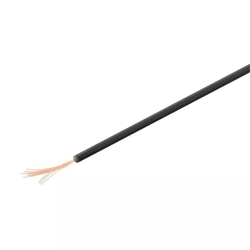 Cabluri - Cablu cupru multifilar izolat 10m negru 1x0.14mm Goobay pentru conexiuni electrice