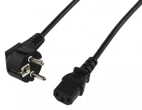 Cabluri alimentare AC-DC - Cablu de alimentare calculator 5m Schuko 90° tata - CCE mama PC Well, pentru monitoare și electronice