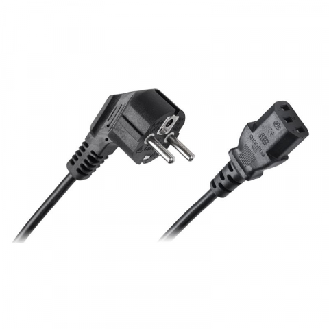 Cabluri alimentare AC-DC - Cablu de alimentare pentru calculator 2m, 3x0.75 mm², negru, Cabletech – Conductor robust și fiabil pentru PC