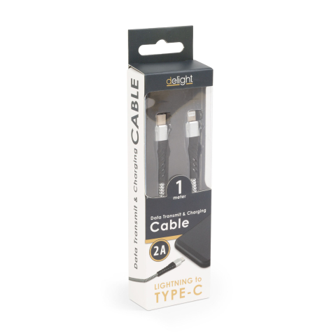Cablu de date Apple iPhone Lightning USB Type C 1m 2A Delight [2]