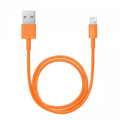 Cablu de date 1m Apple USB 2.0 rotund învelis textil multicolor Delight [5]