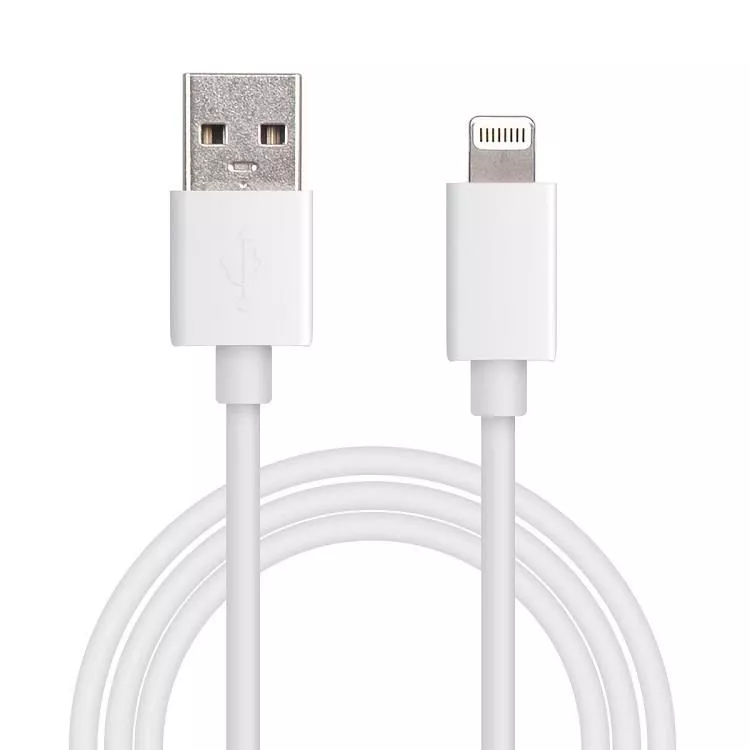 Cablu de date și încărcare Lightning 2m 2A Well Apple⇔USB alb [1]