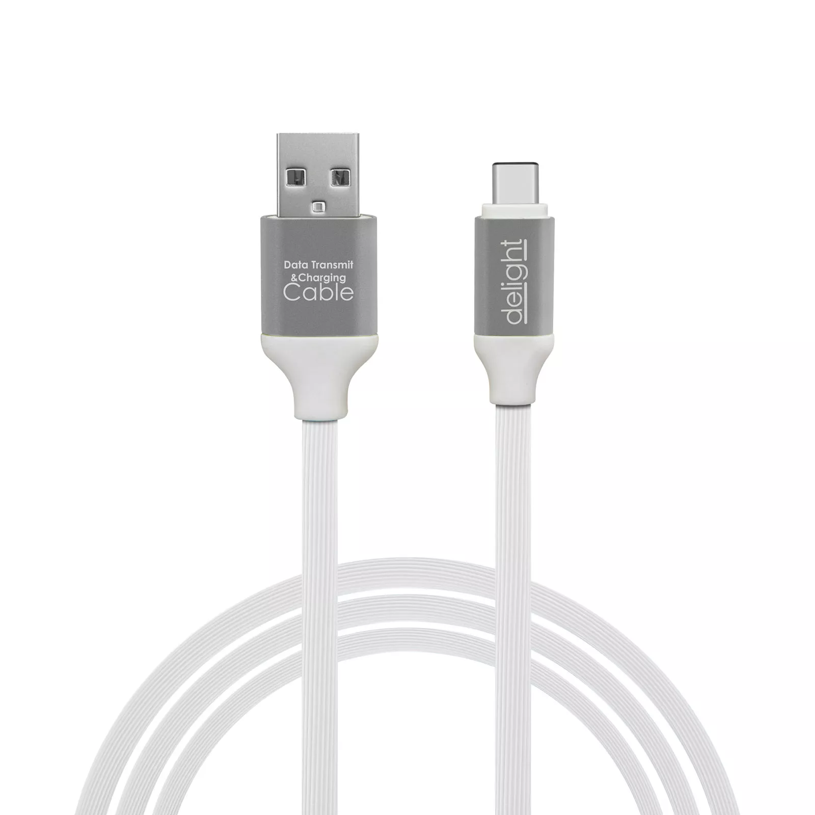 Cablu de date și încărcare USB Type C 1m 2.1A invelis siliconic brand Delight [4]