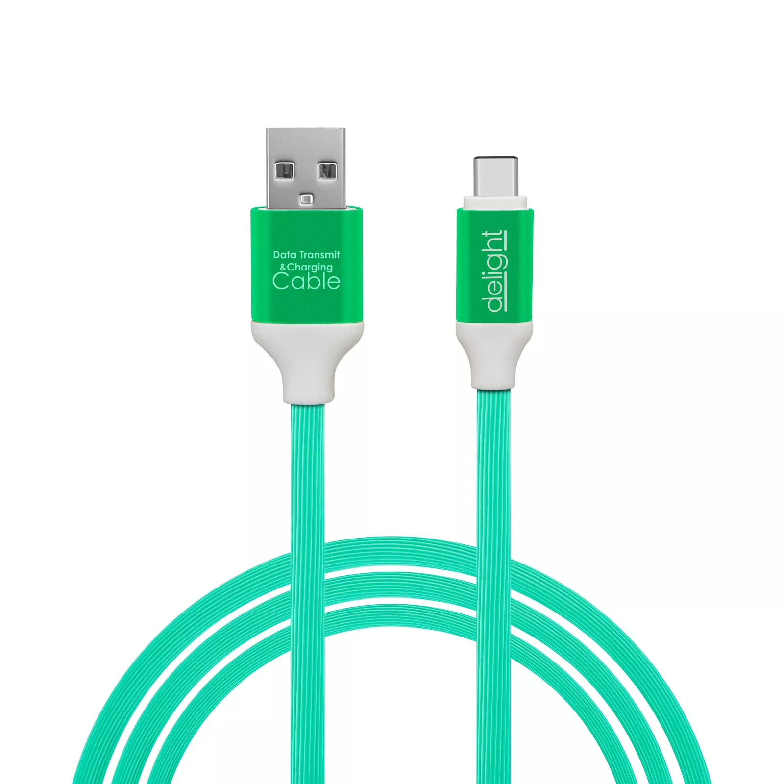 Cablu de date și încărcare USB Type C 1m 2.1A invelis siliconic brand Delight [2]