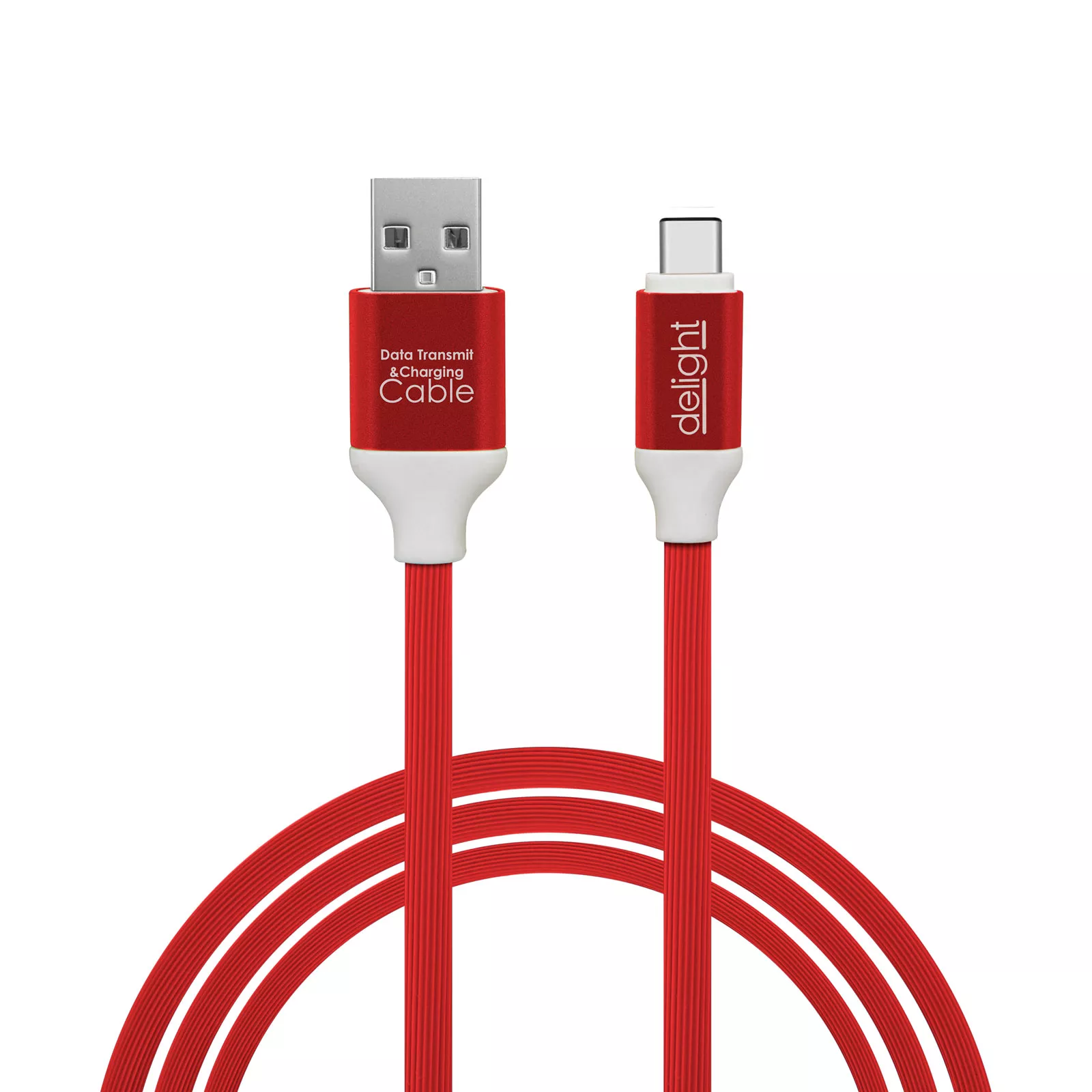 Cablu de date și încărcare USB Type C 1m 2.1A invelis siliconic brand Delight [3]