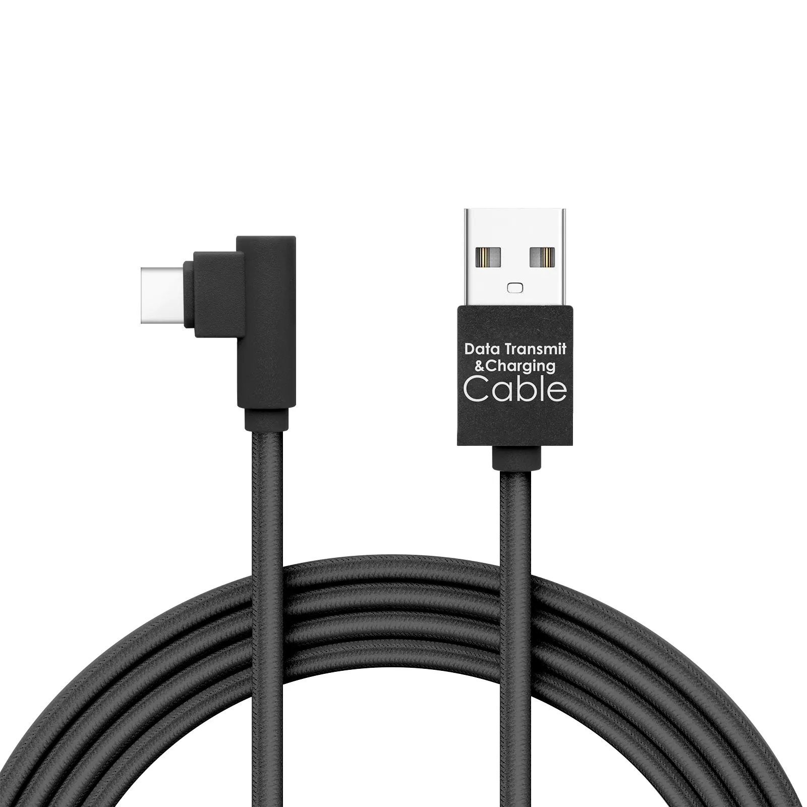 Cabluri telefon-tableta - Cablu de date USB - USB Type C Gamer execuție 90 negru 2m 2A Delight – IoElectronice.ro