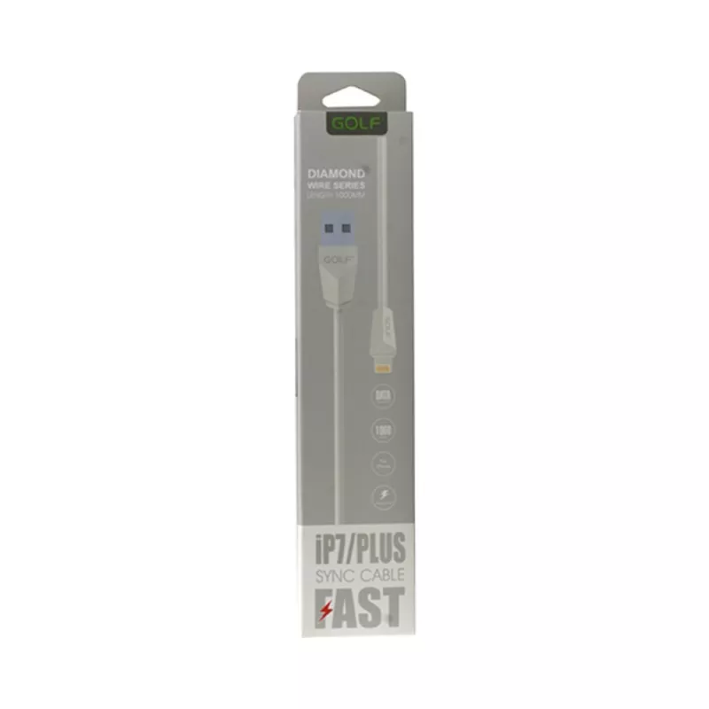 Cablu de încărcare USB Golf Diamond 2IN1 1m Alb pentru iPhone și USB Micro [1]