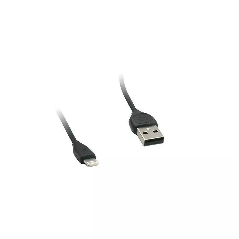 Cabluri telefon-tableta - Cablu de încărcare USB Remax Lesu iPhone 5 iPhone 6 iPhone 7 Negru 1m – IoElectronice.ro