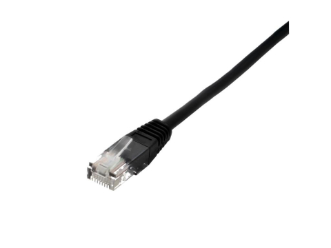 Cabluri retea RJ45 - Cablu de rețea UTP Cat5e patch cord 0.25m negru Well UTP-0008-0.25BK-WL – IoElectronice.ro