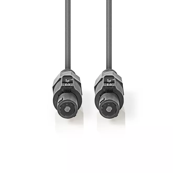 Cablu difuzor 2.5mm SPEAKON 2-pini mama 10m gri Nedis [1]
