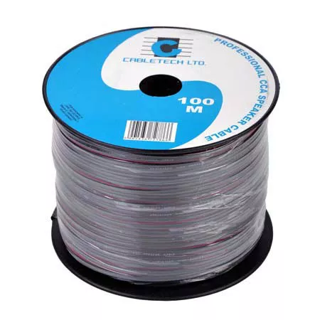 Cabluri difuzor - Cablu difuzor CCA 2x0.50mm negru Cabletech KAB0355 – IoElectronice.ro