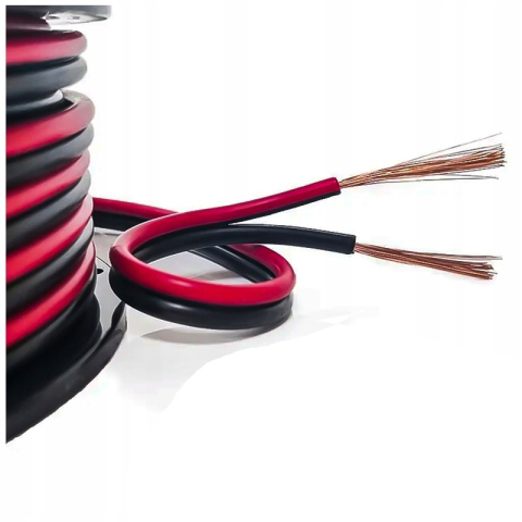 Conectica - Cablu difuzor cupru 2x0.5mm 100m roșu/negru Cabletech KAB0382
