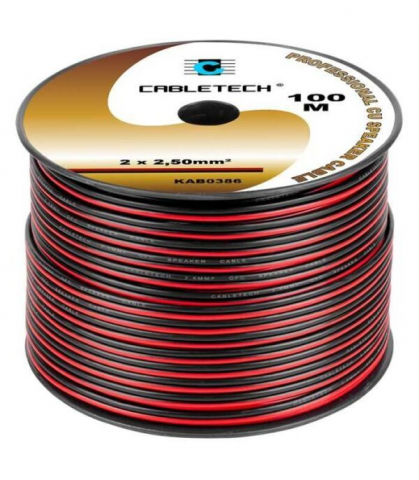 Cablu difuzor cupru 2x2.5mm² roșu/negru, 1m Cabletech KAB0386 – Calitate și performanță audio excelentă [2]