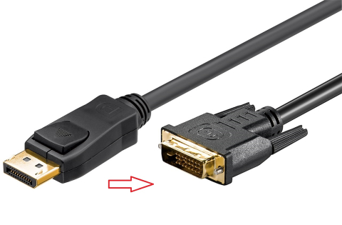 Conectica - Cablu DisplayPort IN la DVI-D 24+1pin OUT 3m FULL HD