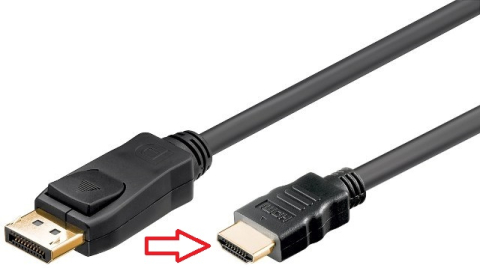 Cabluri DisplayPort - Cablu DisplayPort la HDMI 5m FullHD 1920x1080P 60Hz, Calitate Aurită, Conexiune DP la HDMI pentru TV și monitor