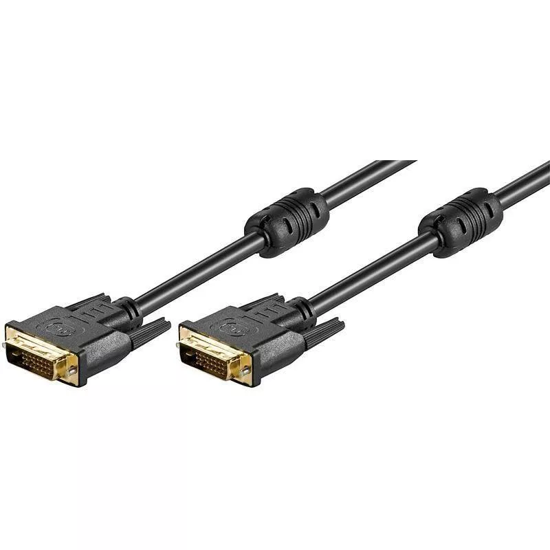 Cabluri DVI - Cablu Dvi dual link 5m Dvi-d 24+1 la Dvi-d 24+1 Goobay – IoElectronice.ro