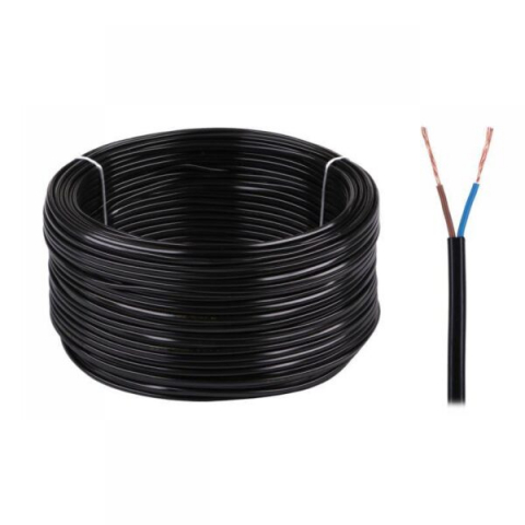 Cablu electric OMY 2x0.75 300V negru – Calitate și fiabilitate pentru aplicații portabile și birou [1]