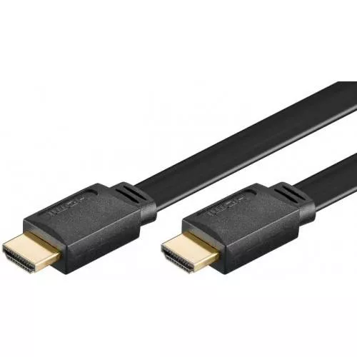 Cabluri HDMI - Cablu Hdmi plat 2m 1.4v Ethernet 3D Goobay – IoElectronice.ro