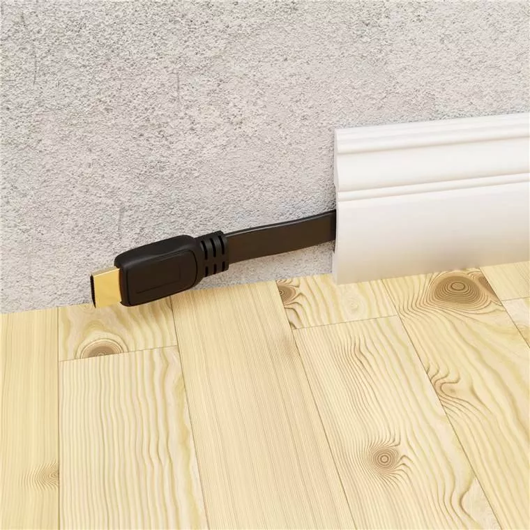 Cablu HDMI plat 5m 4K Ultra HD 1.4v Goobay cu contacte placate cu aur, suportă ARC și Ethernet [2]