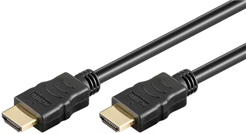Cabluri HDMI - Cablu HDMI2.0v cu ethernet 19p tata - HDMI 19p tata aurit OFC 1m WELL – IoElectronice.ro