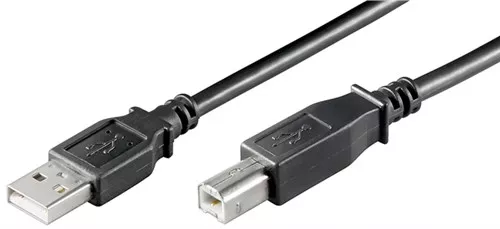 Cabluri - Cablu imprimanta USB 2.0 USB A tata - USB B tata 5m Goobay – IoElectronice.ro