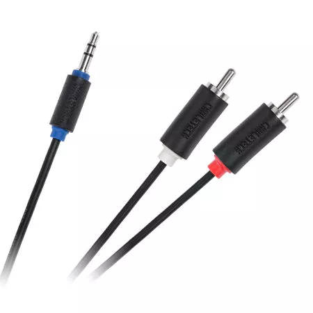 Cabluri Jack - Cablu Jack 3.5 mm la 2x RCA 10m Cabletech – IoElectronice.ro