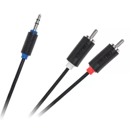 Conectica - Cablu Jack 3.5 mm la 2x RCA 1m Cabletech